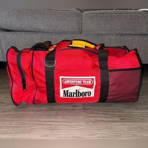 Vintage Marlboro Adventure Team Promo Duffle Bag /Gym Bag